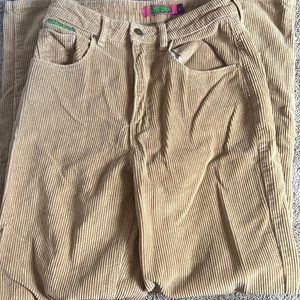 tan corduroy empyre skate pants